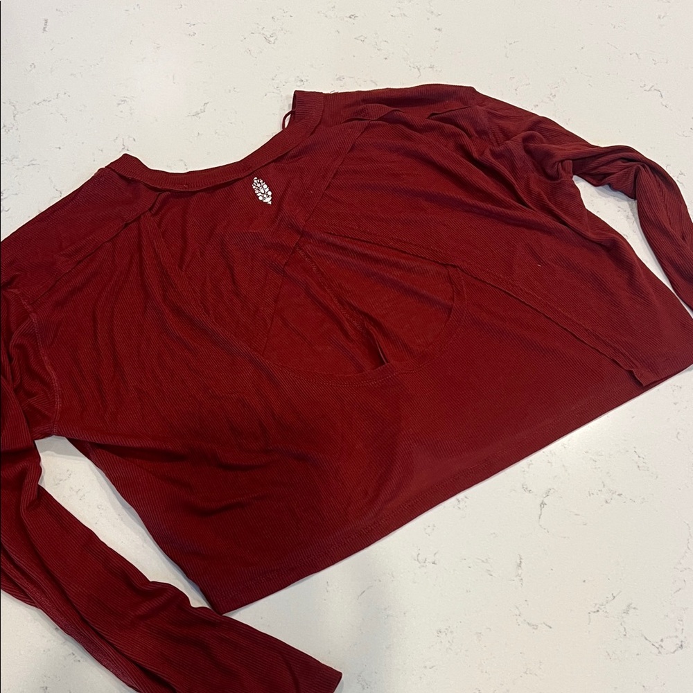 FP Movement by Free People Maroon Crop Top